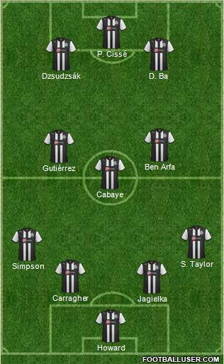 Newcastle United Formation 2012