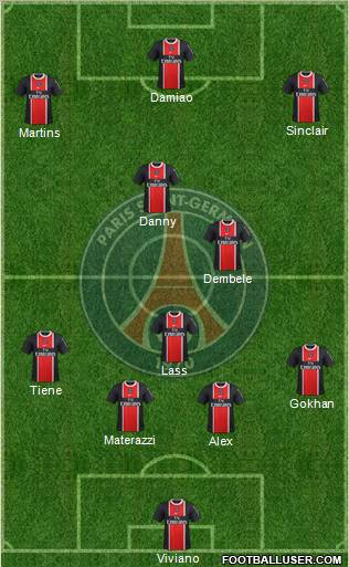 Paris Saint-Germain Formation 2012