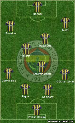 Fenerbahçe SK Formation 2012