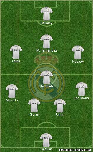 Real Madrid C.F. Formation 2012