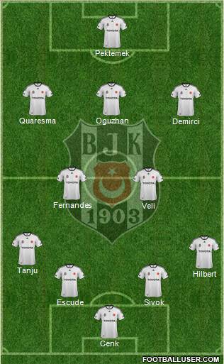 Besiktas JK Formation 2012