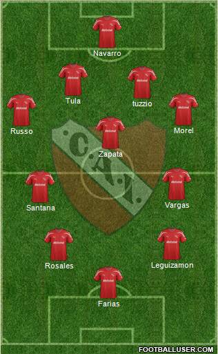 Independiente Formation 2012