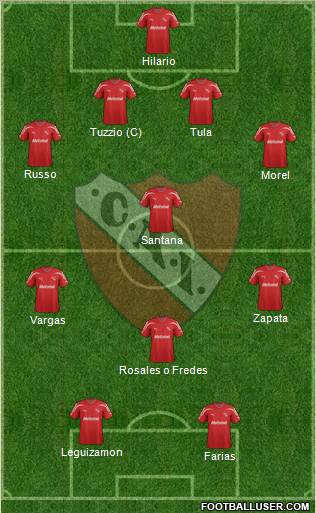 Independiente Formation 2012