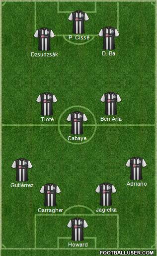 Newcastle United Formation 2012