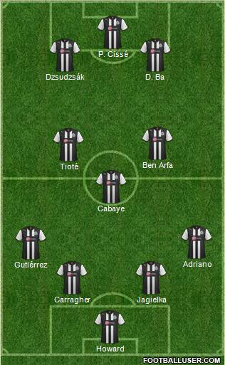 Newcastle United Formation 2012