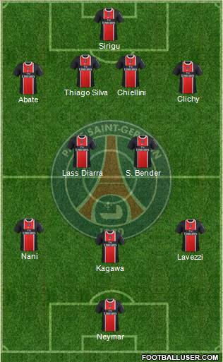 Paris Saint-Germain Formation 2012