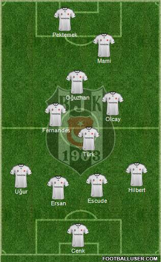 Besiktas JK Formation 2012