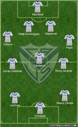 Vélez Sarsfield Formation 2012