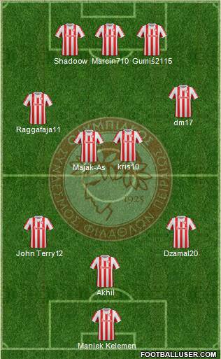 Olympiakos SF Piraeus Formation 2012