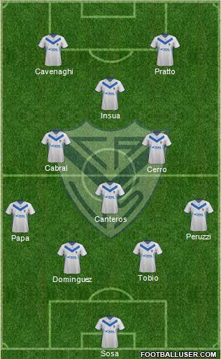 Vélez Sarsfield Formation 2012