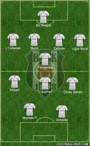 Besiktas JK Formation 2012