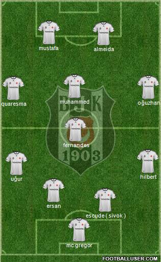 Besiktas JK Formation 2012