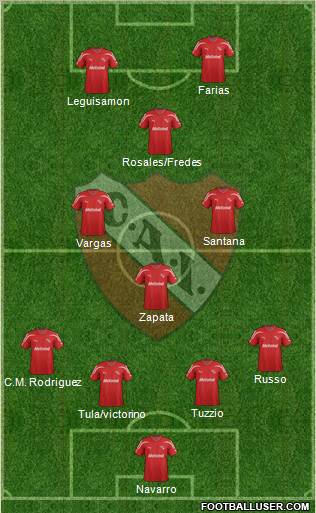 Independiente Formation 2012