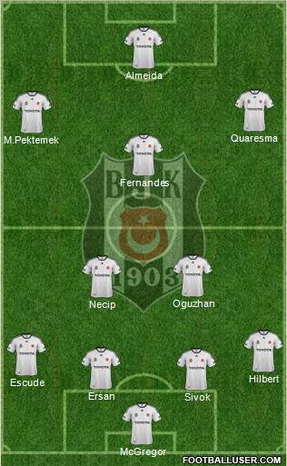 Besiktas JK Formation 2012