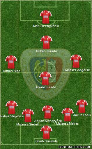 Piast Gliwice Formation 2012