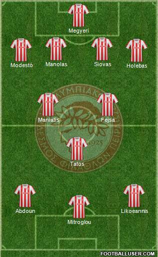 Olympiakos SF Piraeus Formation 2012