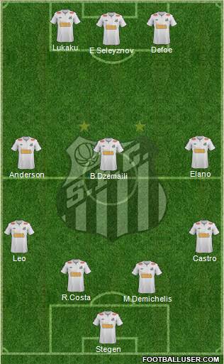 Santos FC Formation 2012