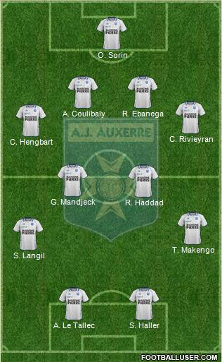 A.J. Auxerre Formation 2012