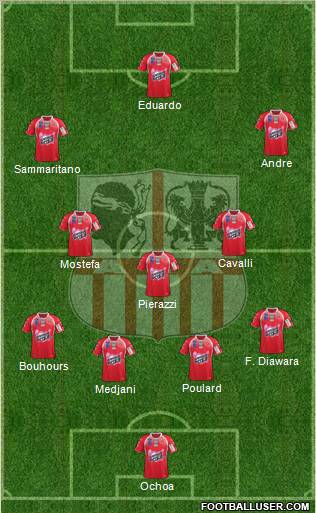 Athletic Club Ajaccien Football Formation 2012