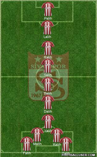 Sivasspor Formation 2012