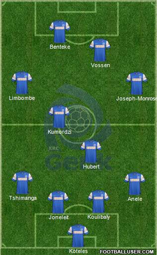 K Racing Club Genk Formation 2012