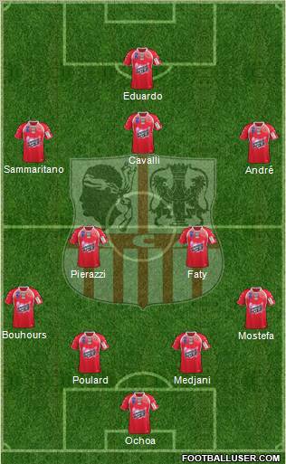 Athletic Club Ajaccien Football Formation 2012