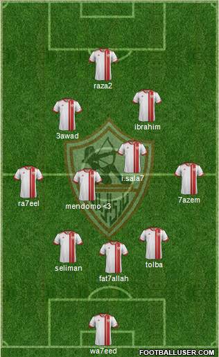 Zamalek Sporting Club Formation 2012