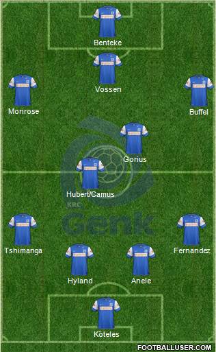 K Racing Club Genk Formation 2012