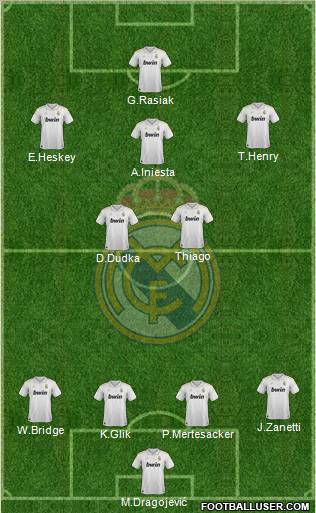 Real Madrid C.F. Formation 2012