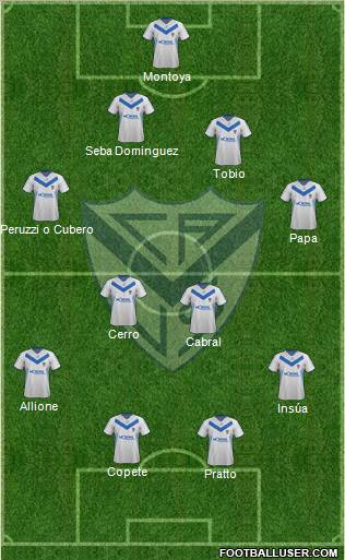 Vélez Sarsfield Formation 2012