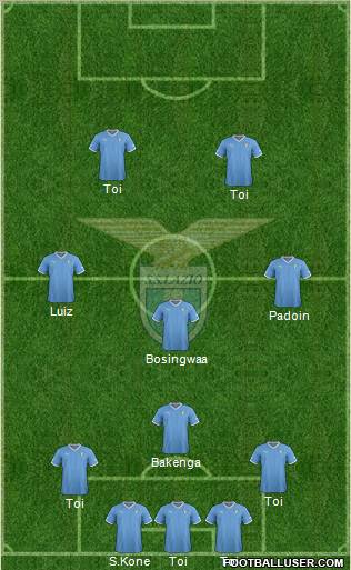 S.S. Lazio Formation 2012