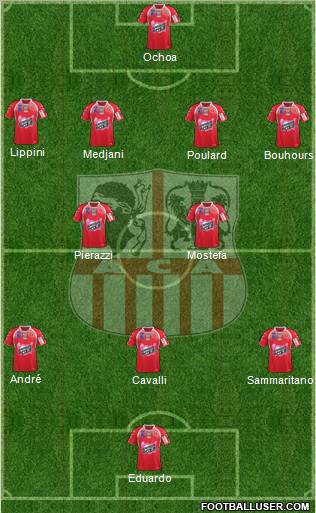 Athletic Club Ajaccien Football Formation 2012