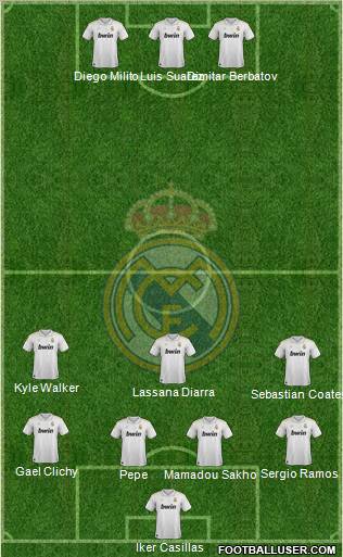 Real Madrid C.F. Formation 2012