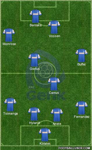 K Racing Club Genk Formation 2012