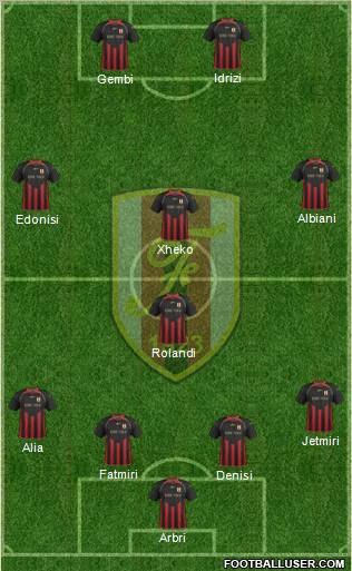 KS Flamurtari Vlorë Formation 2012