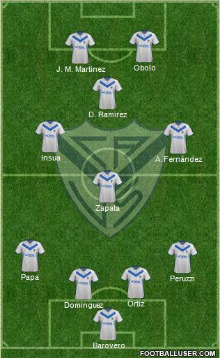 Vélez Sarsfield Formation 2012