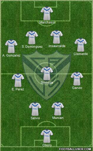 Vélez Sarsfield Formation 2012