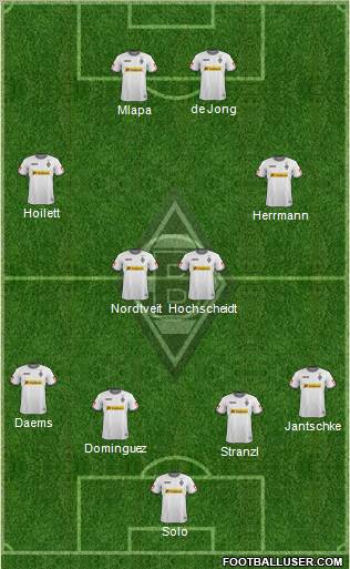 Borussia Mönchengladbach Formation 2012