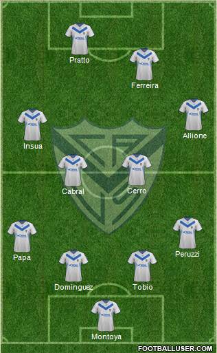 Vélez Sarsfield Formation 2012