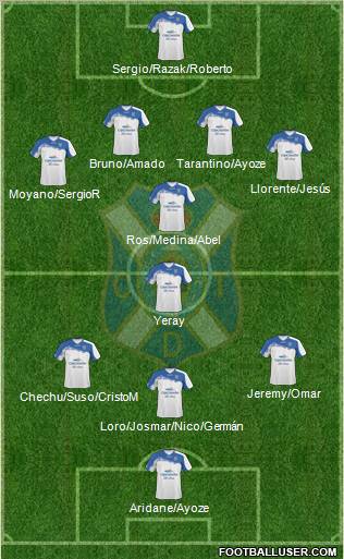 C.D. Tenerife S.A.D. Formation 2012