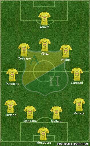 CD Atlético Huila Formation 2012