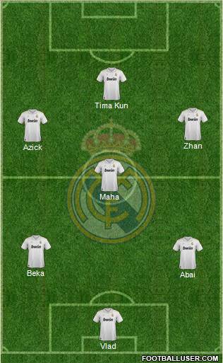 Real Madrid C.F. Formation 2012