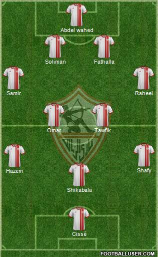 Zamalek Sporting Club Formation 2012