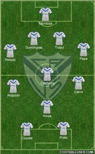 Vélez Sarsfield Formation 2012