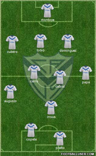 Vélez Sarsfield Formation 2012