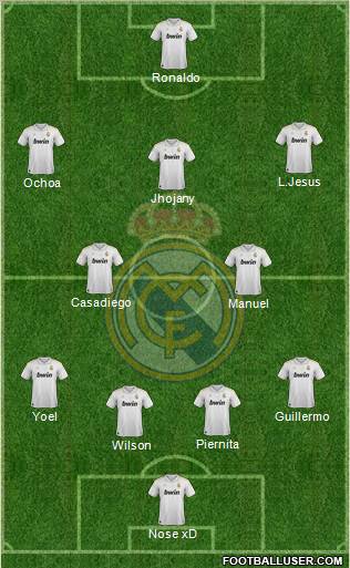 Real Madrid C.F. Formation 2012