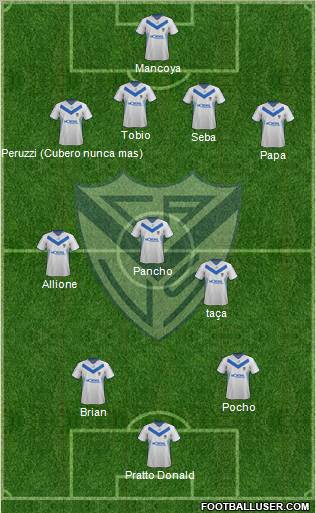 Vélez Sarsfield Formation 2012