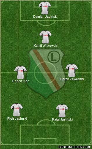 Legia Warszawa Formation 2012