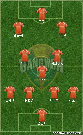 Gangwon FC Formation 2012