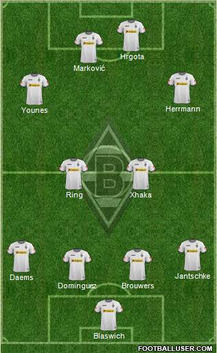 Borussia Mönchengladbach Formation 2012